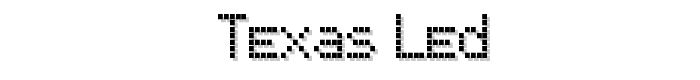 Texas LED font